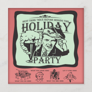 Invitación Divertido Día de Navidad Retro!