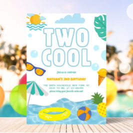 Invitación Divertido dos chicos de Guay Fiesta de verano de l