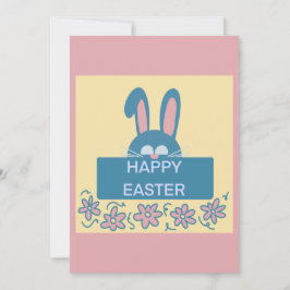 Invitación Divertido Feliz Pascua Bunny