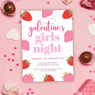 Invitación Divertido Fiesta del Día de Girly Galentine