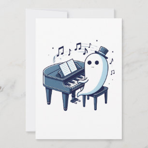 Invitación Divertido, humor y ghost íntimo tocando música de