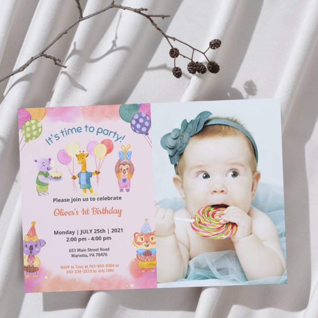 Invitación Divertido Lindo | Cumpleaños Foto de Niños (Subido por el creador)