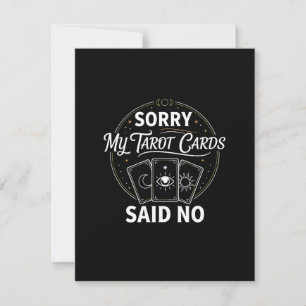 Invitación Divertido Lo siento, mis cartas del tarot dijeron