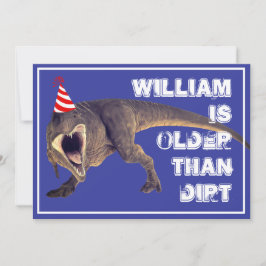 Invitación Divertido Mayor Que Diirt T-Rex