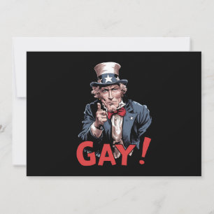 Invitación Divertido mes del orgullo gay LGBT