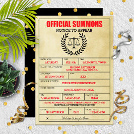 Invitación Divertido partido de graduación de la Facultad de