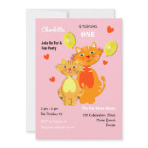 Divertido Personalizado Kitty Cats Adorable Fiesta