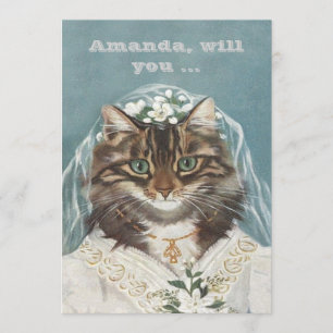 Invitación Divertido personalizado ser mi dama de honor/sirvi