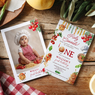 Invitación Divertido Sagrado Cannoli pequeño de carne 1er cum