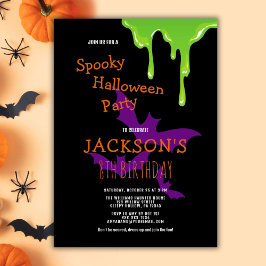 Invitación Divertido Spooky Halloween niños Fiesta de cumplea