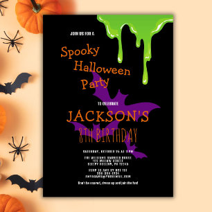 Invitación Divertido Spooky Halloween niños Fiesta de cumplea