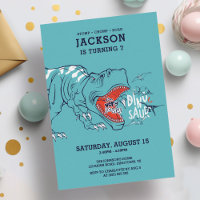 Divertido T-Rex Dinosaurios Niños Fiesta de cumple