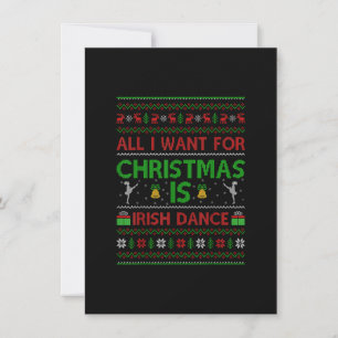 Invitación Divertido Todo lo que Quiero para Navidad es Baile