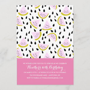 Invitación Divertido verano sandía Personalizado Colores fies