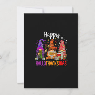 Invitación Divertidos Gnomes Lover Navidades de Halloween Fel