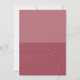 Invitación dividida de oro rosa personalizada (mat