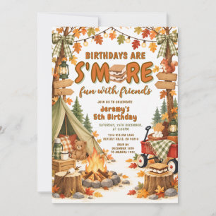 Invitación Diviértete con amigos en cumpleaños de malvavisco