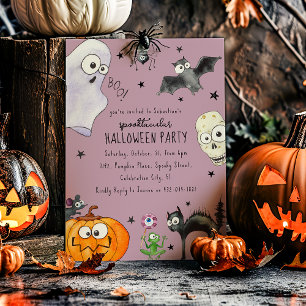 Invitación Diviértete con Halloween para Niños Lindos