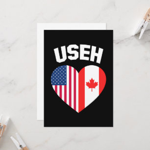 Invitación Diviértete con la bandera de América Canadá USEH A