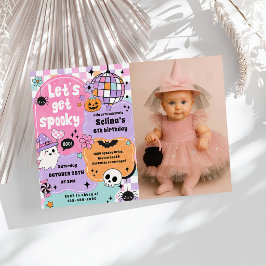 Invitación Diviértete con un cumpleaños de Halloween para niñ