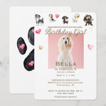 Diviértete Cumpleaños de Perrita con Foto en Coraz