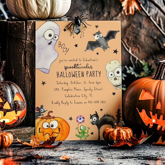 Invitación Diviértete en Halloween para Niños Pequeños (Subido por el creador)