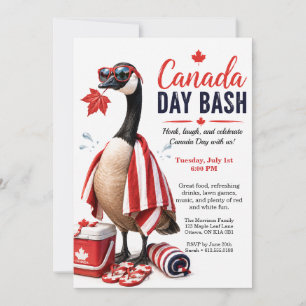 Invitación Diviértete en la fiesta del Día de Canadá con gans