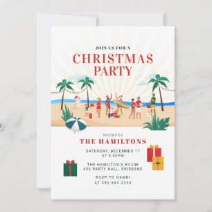 Invitación Diviértete en la fiesta navideña