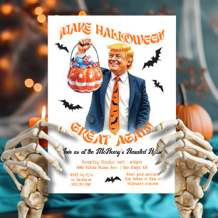 Invitación Diviértete en la Fiesta Patriótica de Halloween de