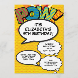 Invitación Diviértete en una fiesta de cumpleaños moderna de 