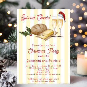 Invitación Diviértete Festivo Único Fiesta de Navidad con Tem