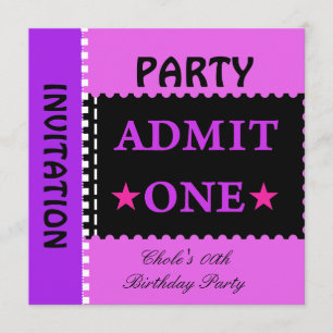 Invitación Diviértete Fiesta de Cumpleaños Chicas Adolescente