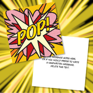 Invitación Diviértete moderno cómic POP colorido
