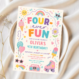 Invitación Diviértete por siempre cumpleaños colorido