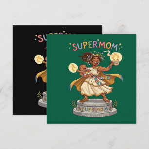 Invitación Diviértete Super Mamá Diosa Griega Maternidad