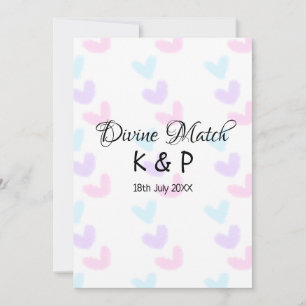 Invitación Divina coincidencia añadir pareja letra de letra p