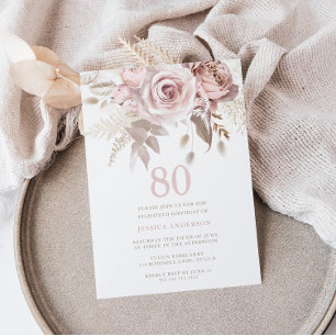 Invitación Divina fiesta de cumpleaños de Rubor Rosa Rosa Ros