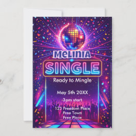 Invitación Divorce Party Single and ready to Mingle