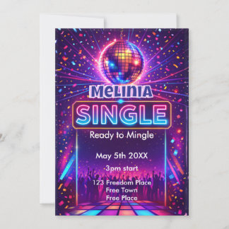 Invitación Divorce Party Single and ready to Mingle