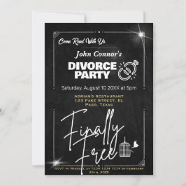 Invitación Divorcio fiesta invita: Finalmente pájaro libre y 