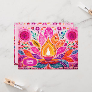 Invitación Diwali encantador: Un festival de la luz