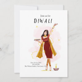 Invitación Diwali, festival indio