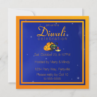 Invitación Diwali Ladybug con Dipa en una noche estrellada