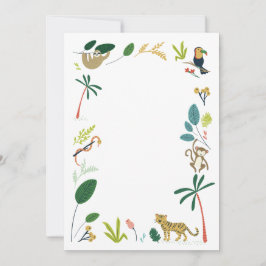 Invitación DIY Blank Jungle