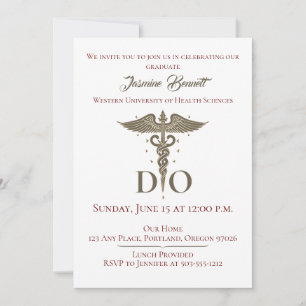 Invitación DO Fiesta de Graduación de Médicos Ostópicos