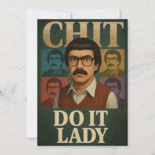 Invitación Do It Lady Meme - Gracioso Diseño De Citas Retro