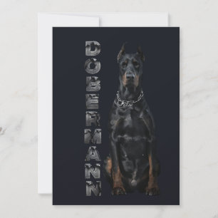 Invitación Doberman Pinscher