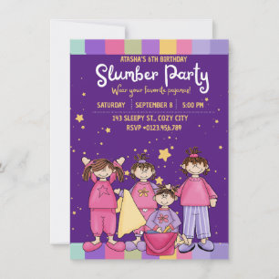 Invitación doblada de la fiesta de cumpleaños de l