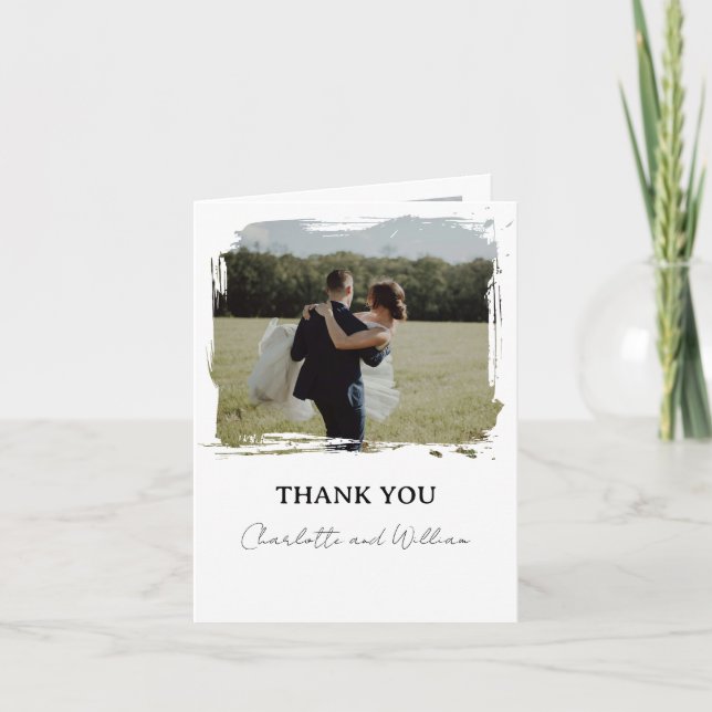 Invitación Doblada Minimalista Simple (Anverso)