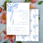 Invitación Doblar Algo Azul Antes De Hacer Ducha De Novias<br><div class="desc">Celebremos a la futura novia con nuestra exquisitamente diseñada acuarela azul Bow Some Blue Before I Do Bridal Shower Invitation, con una proa delicada y el encantador titular "Algo azul antes que yo". Esta invitación es la mezcla perfecta de elegancia moderna y belleza intemporal, marcando el tono para una celebración...</div>